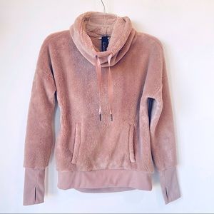 Mondetta Fleece Pink Pullover Sweatshirt Size XS